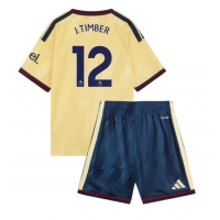 Arsenal Jurrien Timber #12 Tredje Tröja Barn 2026-27 Kortärmad (+ Korta byxor)